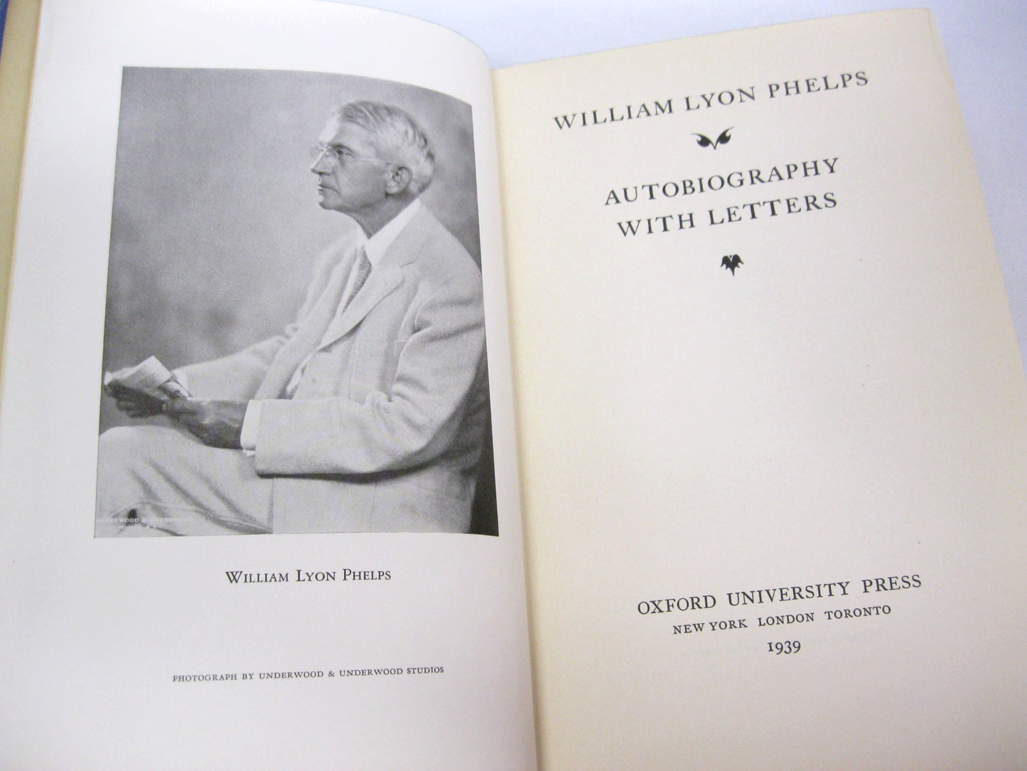 Autobiography with Letters by William Lyon Phelps