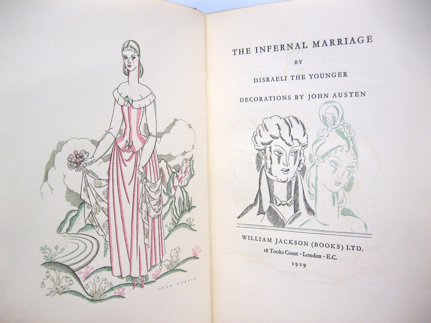 The Infernal Marriage by Disraeli the Younger and illustrated by John Austen