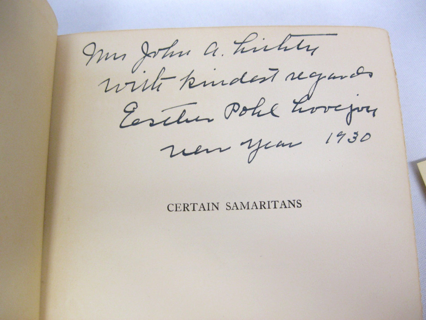 Certain Samaritans by Esther Pohl Lovejoy