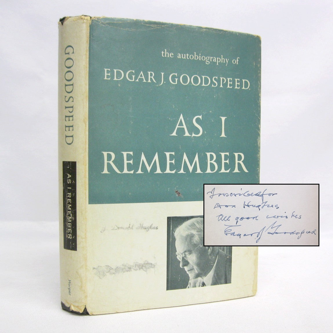 As I Remember The Autobiography by Edgar J Goodspeed