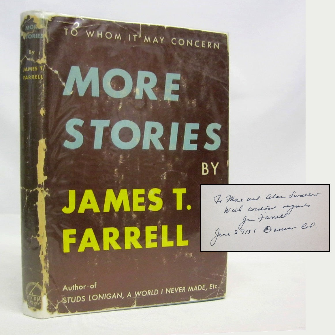 To Whom It May Concern More Stories by James T. Farrell